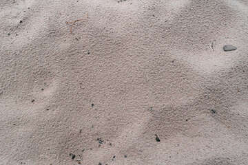 Wet gray sand on seashore texture