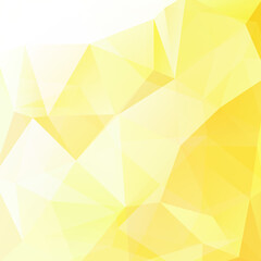 Abstract polygonal vector background. Yellow geometric vector illustration. Creative design template.