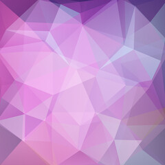 Background made of pink triangles. Square composition with geometric shapes. Eps 10
