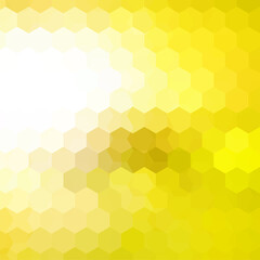 Background of yellow, white geometric shapes. Mosaic pattern. Vector EPS 10. Vector illustration