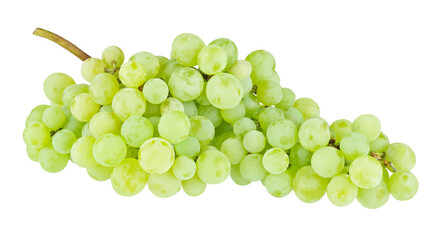 green grapes isolated on white background