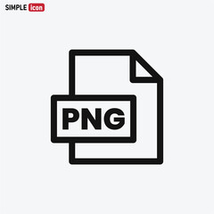 PNG file icon vector . Png sign