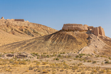 Remains of Ayaz Kala fort in Karakalpakstan, Uzbekistan