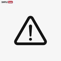 Warning icon vector . Attention sign