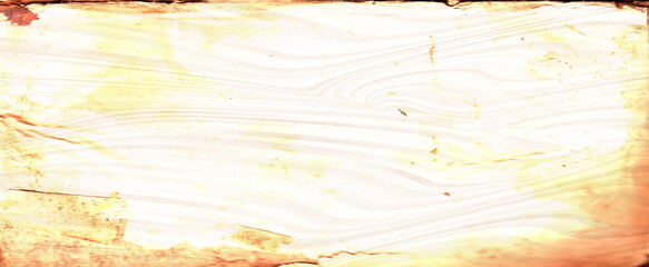 Yellow gold background texture, old distressed vintage grunge in faded white spotlight design in upper corner and gradient hot bright color abstract textured design from dark to light