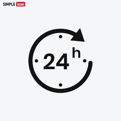 24 Hours icon vector eps 10