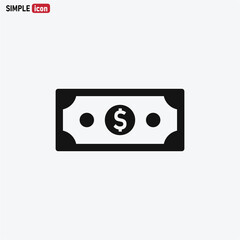 Dollar icon vector . Money sign