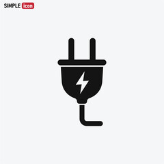 Plug icon vector . Electric Plug