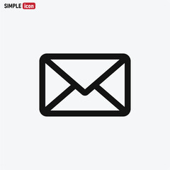 Mail icon vector . Email sign . Message