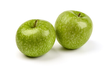 Granny smith apples, isolated on white background