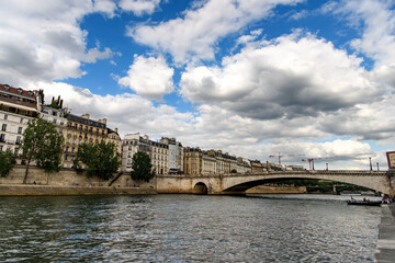 Fototapeta premium Paris and Seine river