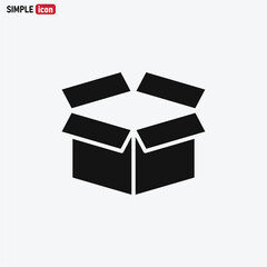 Box icon vector . Cargo sign