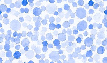Seamless Circle Pattern. Watercolor Stains 