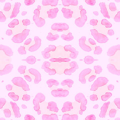 Obraz premium Pink Leopard Rapport. Romance Ocelot Art Repeat. 