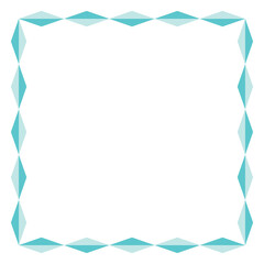 Obraz premium Abstract Geometric Border, Diamond Border, Social Media Template, Colorful Frame Border Vector Illustration Background