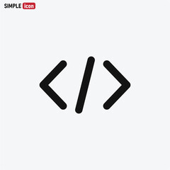 Coding icon vector . development sign