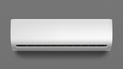 Air conditioner isolated on transparent background. Vector illustration
