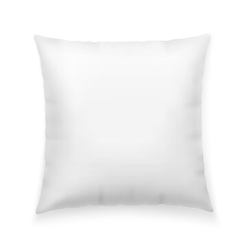 Empty soft pillow on a white background