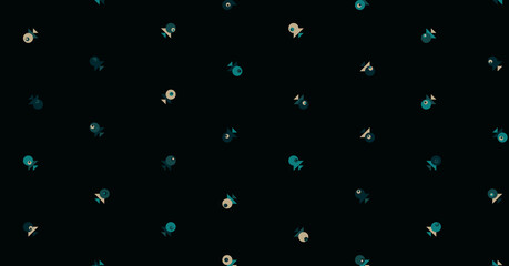 Abstract Color Halftone Dots generative art background illustration