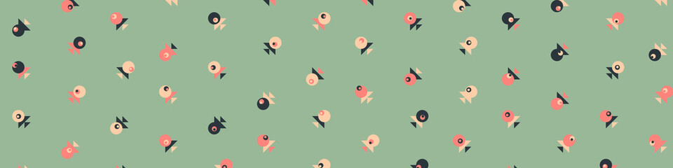 Abstract Color Halftone Dots generative art background illustration