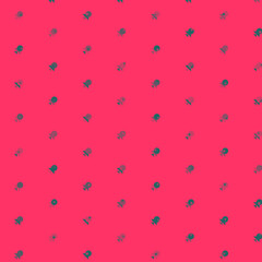 Abstract Color Halftone Dots generative art background illustration