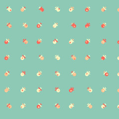 Abstract Color Halftone Dots generative art background illustration