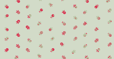 Abstract Color Halftone Dots generative art background illustration