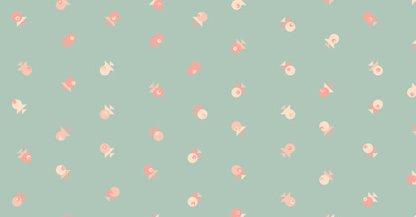 Abstract Color Halftone Dots generative art background illustration