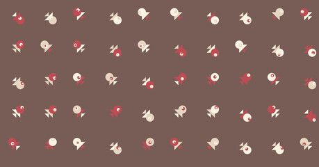 Abstract Color Halftone Dots generative art background illustration