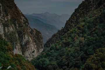 mountain gorge in the Krasnodar territory of the Russian Federation