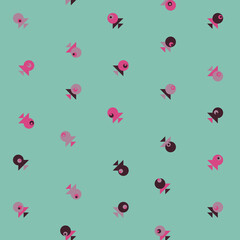 Abstract Color Halftone Dots generative art background illustration