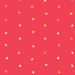 Abstract Color Halftone Dots generative art background illustration