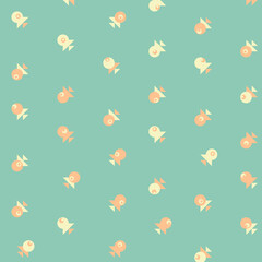 Abstract Color Halftone Dots generative art background illustration