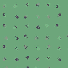 Abstract Color Halftone Dots generative art background illustration