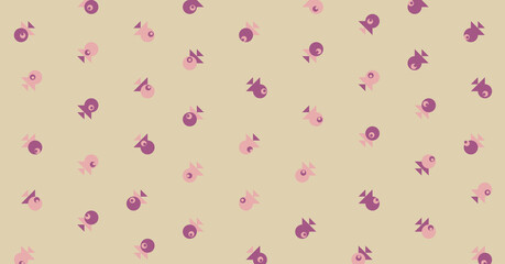 Abstract Color Halftone Dots generative art background illustration