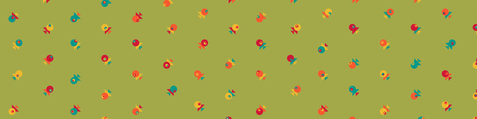 Abstract Color Halftone Dots generative art background illustration