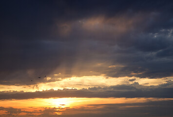 Dramatic sunset