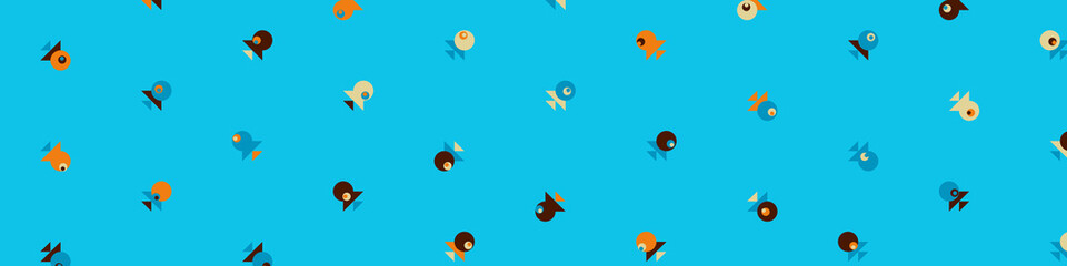 Abstract Color Halftone Dots generative art background illustration