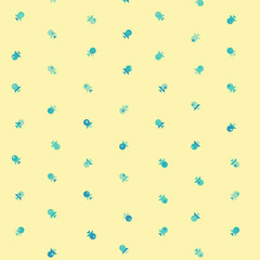 Abstract Color Halftone Dots generative art background illustration