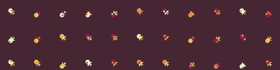 Abstract Color Halftone Dots generative art background illustration