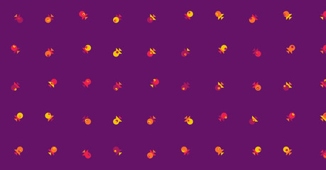 Abstract Color Halftone Dots generative art background illustration