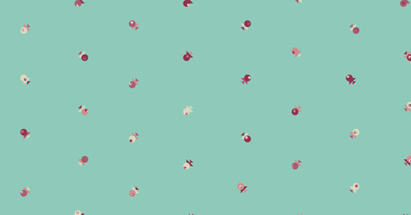 Abstract Color Halftone Dots generative art background illustration