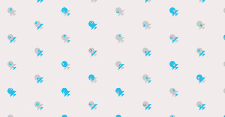 Abstract Color Halftone Dots generative art background illustration