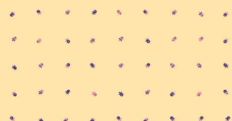 Abstract Color Halftone Dots generative art background illustration