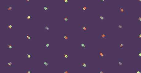 Abstract Color Halftone Dots generative art background illustration