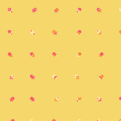 Abstract Color Halftone Dots generative art background illustration