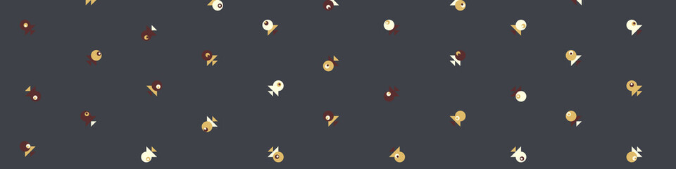 Abstract Color Halftone Dots generative art background illustration