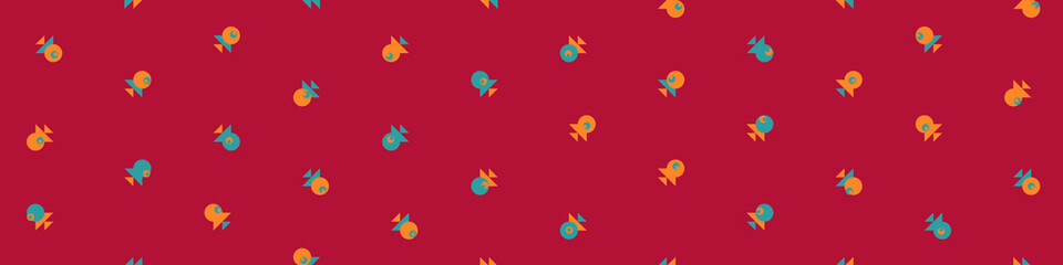 Abstract Color Halftone Dots generative art background illustration