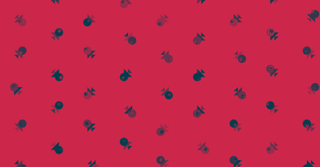 Abstract Color Halftone Dots generative art background illustration