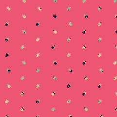 Abstract Color Halftone Dots generative art background illustration